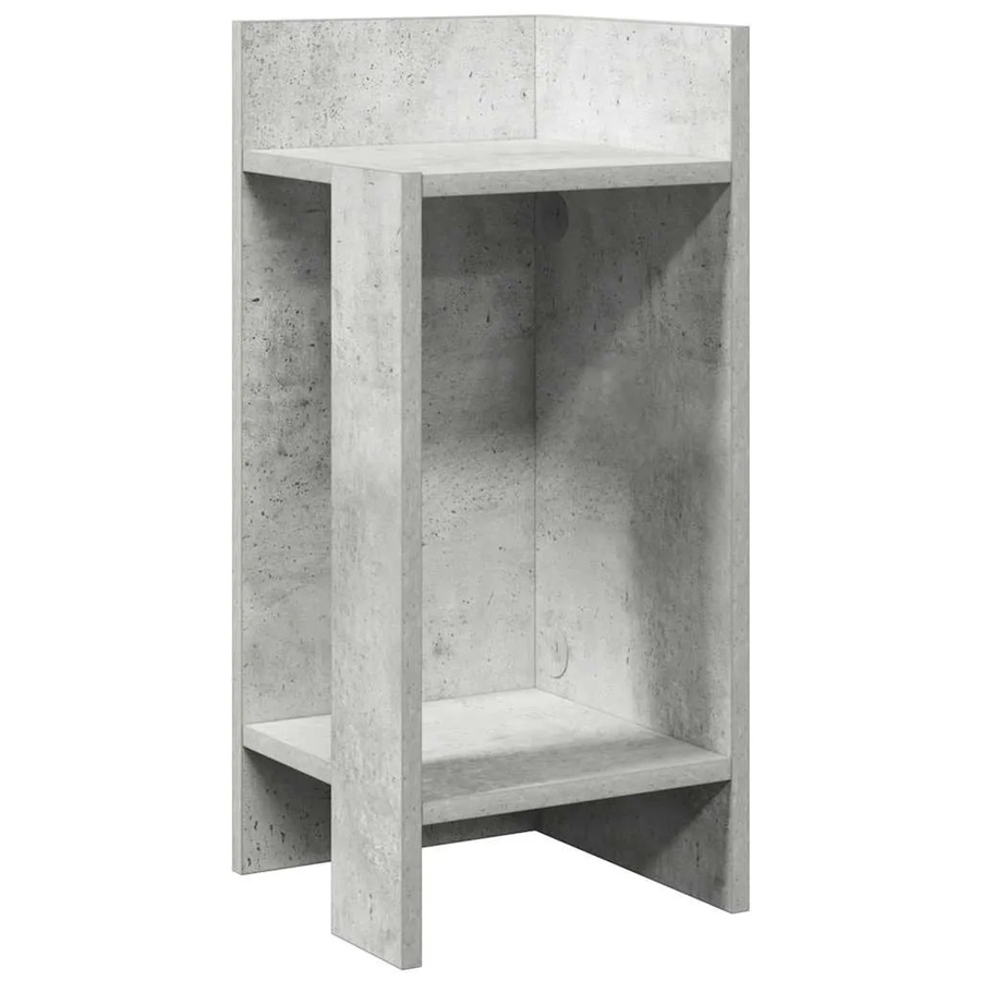 vidaXL Beistelltisch mit Ablage in Grau mit minimalistischem Design, B/T/H: 25,5 x 27,0 x 60,0 cm - Bild 2