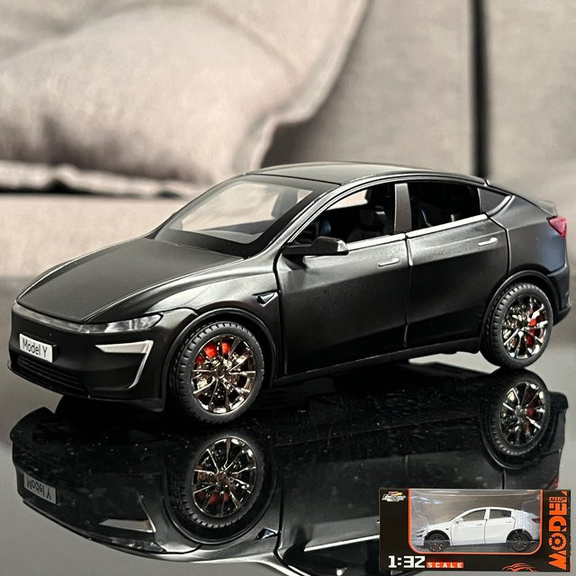 Linyi toy car Modell Y Elektro-SUV, Spielzeug Auto Modell, 1:32, Metall, ab 18 Jahre - Bild 1