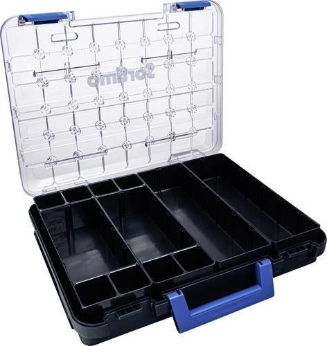 Sortimo T-BOXX 320 Transportkoffer mit Einsätzen, Schwarz, B: 44,4 cm, H: 8,1 cm, T: 35,8 cm - Bild 1