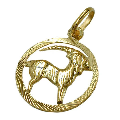 Colfem Anhänger Sternzeichen Steinbock, Gold 375, Unisex - Bild 1
