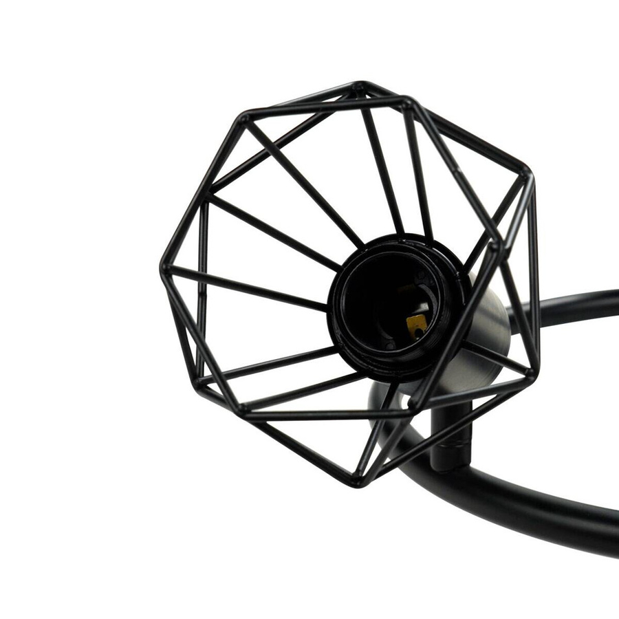 Pocoline Spotspirale Aurelius Deckenleuchte aus Metall in Schwarz mit 3 Leuchtmitteln E14, Höhe: 21 cm, Tiefe: 26 cm - Bild 3