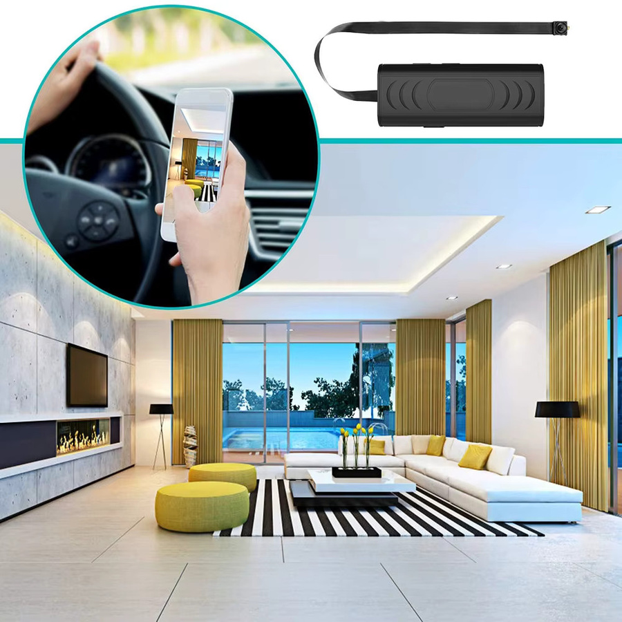 HUOMOI Tragbare Mini-WLAN-Überwachungskamera in Schwarz für deine Sicherheit zu Hause - Bild 2