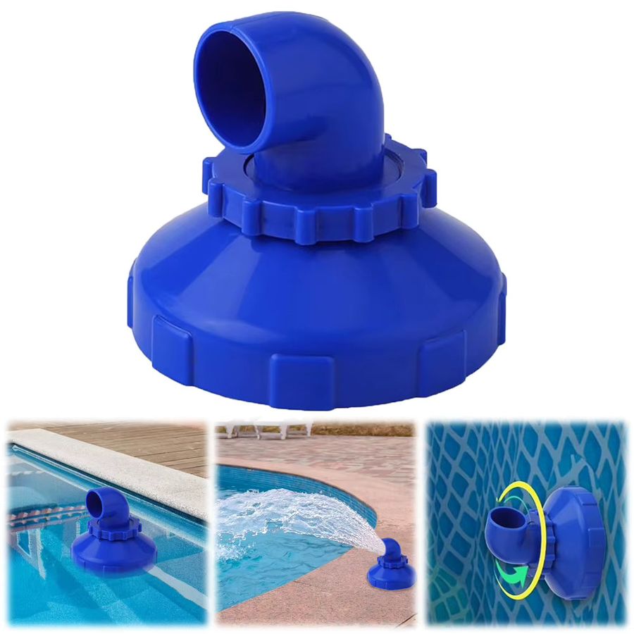 Shunmaii Pool-Jet-Düsen Blau, 360-Grad-drehbare Pool-Einlassdüse als Ersatz für Intex Outlet Pool-Düsen - Bild 4