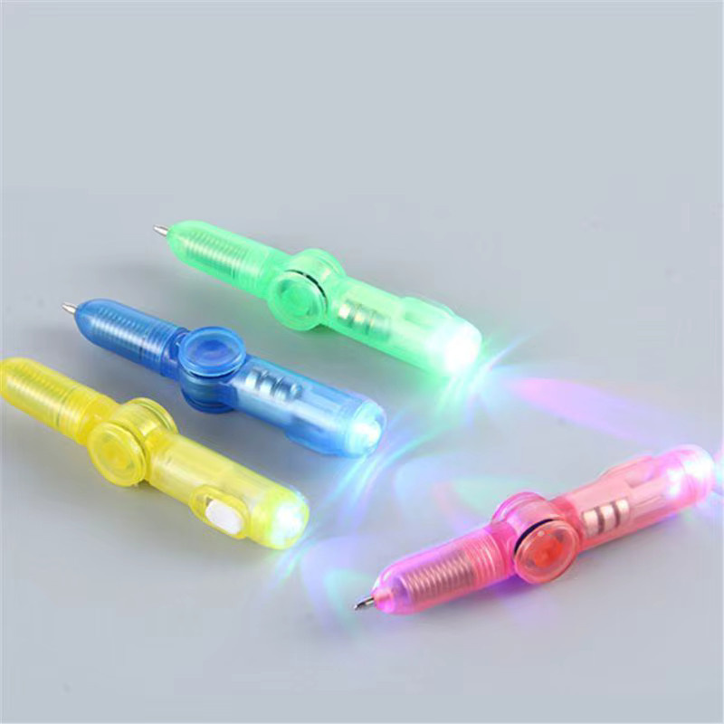 Soulbao Bunter Glitter Fingertip Gyro Stift als Mini Kugelschreiber und Stressabbau-Spielzeug für Kinder in Multicolour - Bild 3