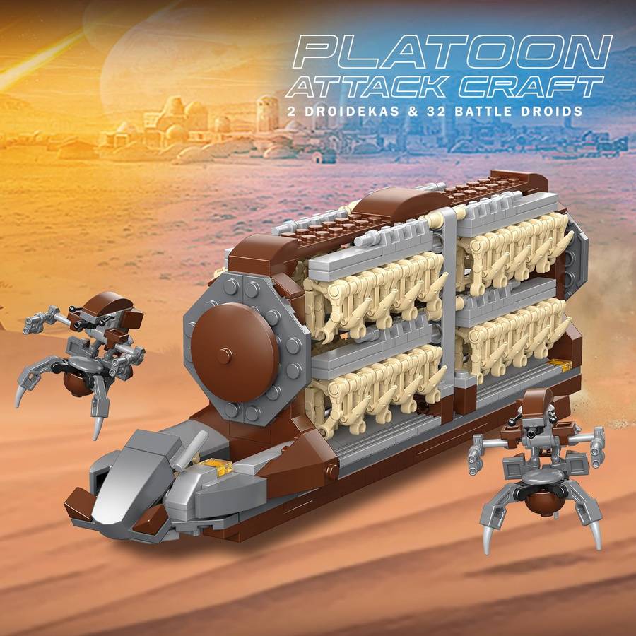 ERSTAUNLICHE BLOKS Weltraumkrieg Transportfahrzeug, Bausteine, 522 Teile, ab 6 Jahren - Bild 3