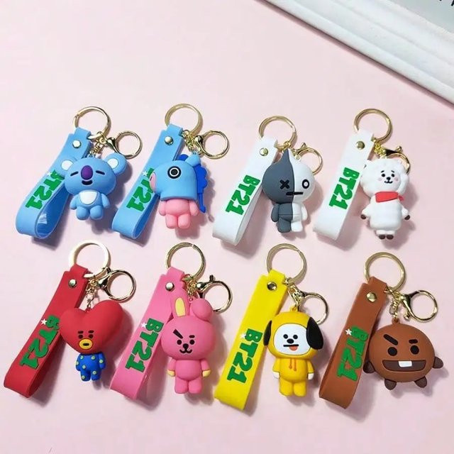 LINE FRIENDS Schlüsselanhänger, BT21, Unisex - Bild 1