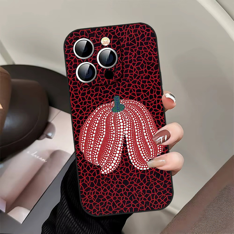 Yayoi Kusama Pumpkin Handyhülle Schwarz für iPhone 17, 16, 15, 14, 13, 11 Pro Max, Plus, X, XR, XS Max und Mini - Bild 4
