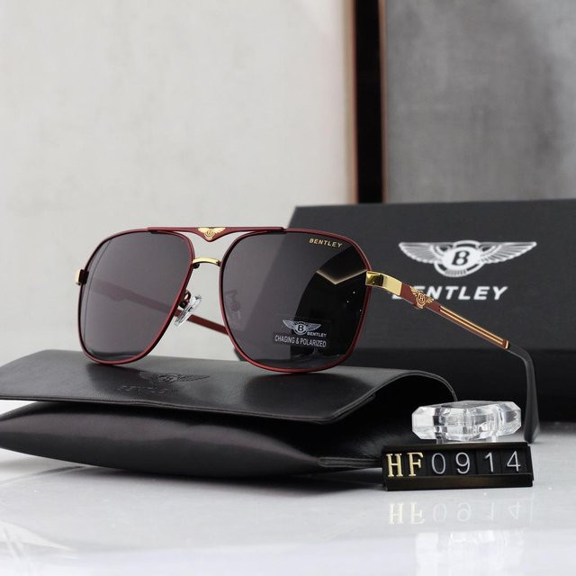 Bentley Sonnenbrille Aviator, Vollrand, Metall, Schwarz, Unisex - Bild 1