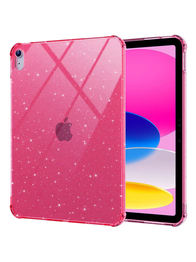 Tzion Schutzhülle für Apple iPad 10. und 11. Generation 10,9''/11'' aus weichem TPU mit Luftpolster in Rot - Bild 5