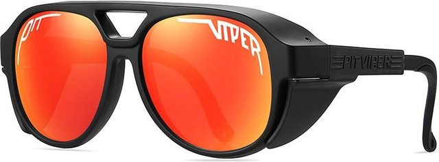Pit Viper Steampunk Sonnenbrille, Vollrand, Schwarz, Unisex, Kunststoff - Bild 1