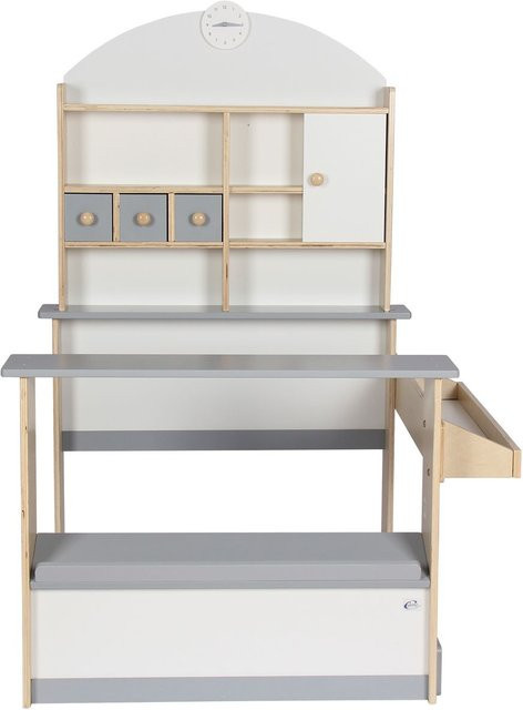 Coemo Kaufladen Lilly aus Holz in Weiß/Grau, B: 113 cm, H: 83 cm, T: 36 cm - Bild 1
