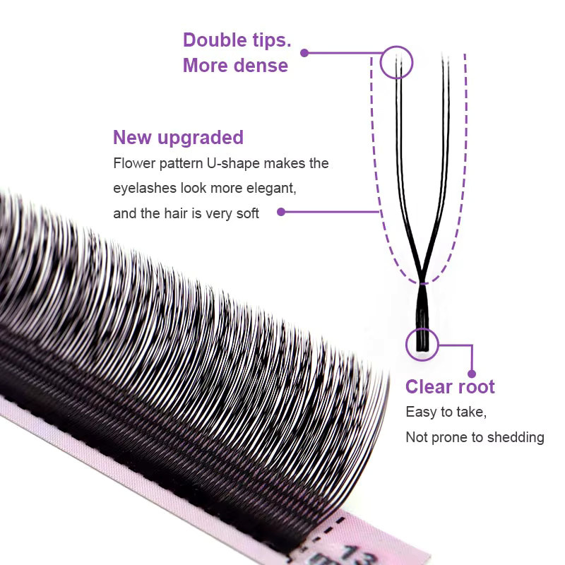 CMICC Wimpernverlängerung Volumen-Fan-Wimpern, 8-15 mm, Mix, Natürlich - Bild 4