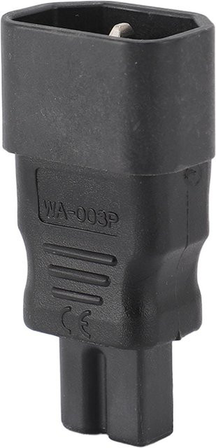 DIYelecs Stromadapter Set 2 Stück IEC320 C14 auf IEC320 C7 in Schwarz für PDU und USV - Bild 1