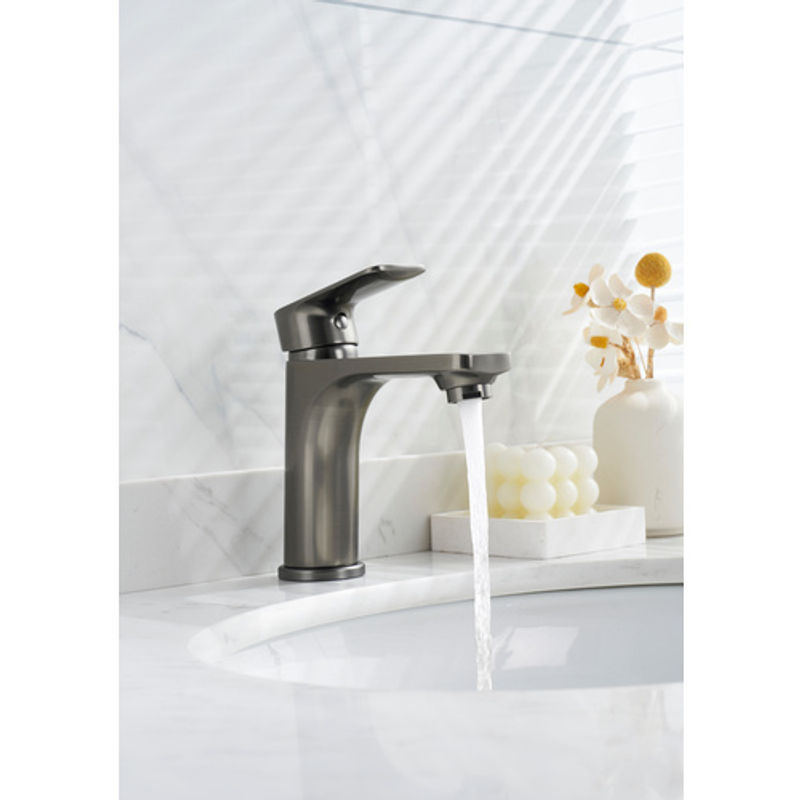 WELLWATER Waschtisch-Einhebelmischer Bozen in Graphit und Silber, Höhe: 15,24 cm - Bild 2
