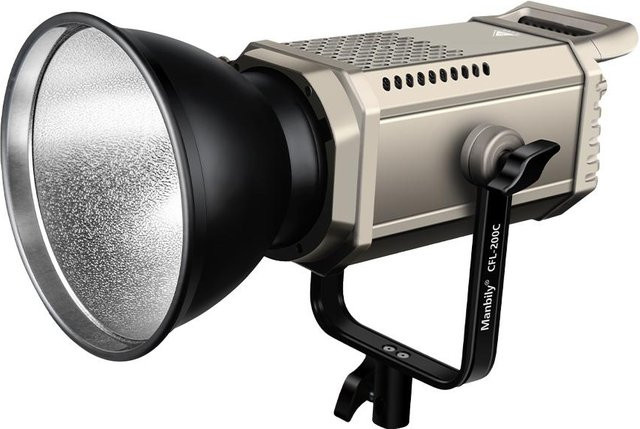 Manbily CFL-200C RGB LED Videoleuchte 200W Studio Dauerlicht mit COB-Technik, Farbtemperatur 3000K-6500K, Grau - Bild 1