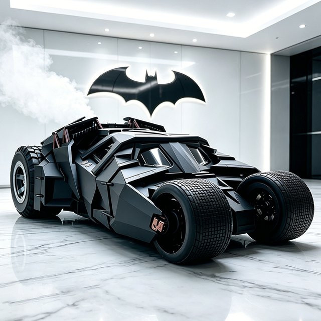 XMD Batmobil Tumbler Batman, Modell Auto, 1:24, Metall, mit Licht und Sound - Bild 1