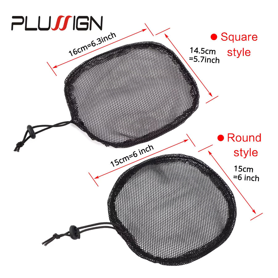 Plussign Haarnetze für Afro-Haarknoten, 5 Stück, Schwarz, Unisex - Bild 4