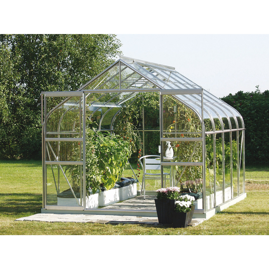 Vitavia Gewächshaus Diana 8300 aus eloxiertem Aluminium mit 8,3 m² Fläche und 3 mm ESG-Glas - Bild 2