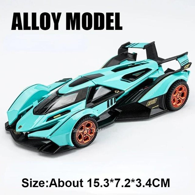 Linyi toy car Lambor Urus Sian, Spielzeugauto Modell, 1:32, Metall, mit Licht und Geräusch, ab 14 Jahren - Bild 1