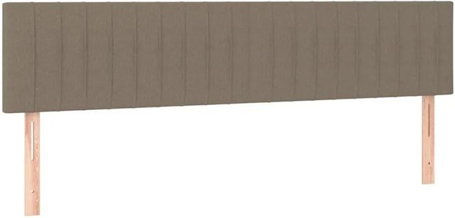 2er-Set vidaXL Kopfteile aus Stoff in Taupe, B/T/H: 90 x 5 x 78-88 cm - Bild 1