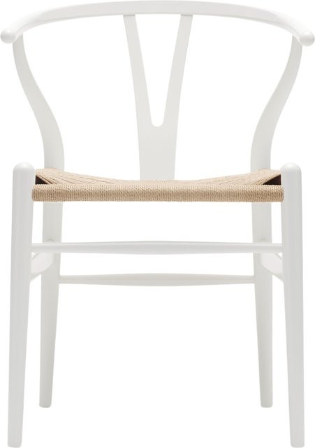 Carl Hansen & Søn CH24 Y Wishbone Stuhl aus Buche mit weißer Papierkordel - Bild 1