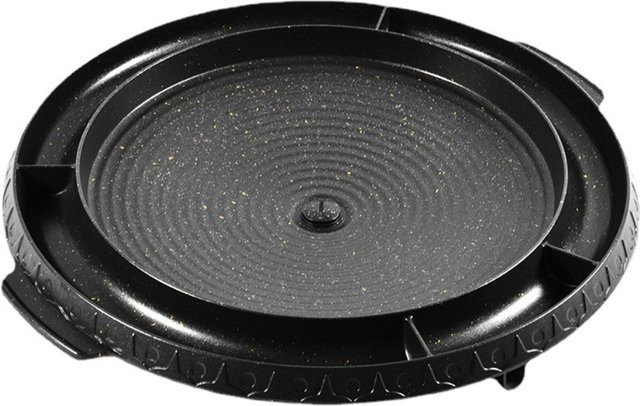 KOSUN Antihaftbeschichtete Runde Grillpfanne aus Aluminium in Schwarz für Innen- und Außenbereich - Bild 1