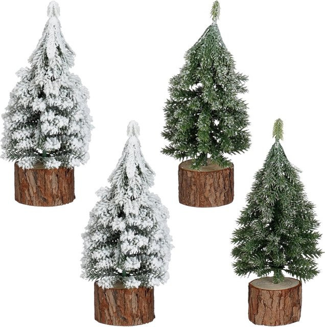 Mica Decorations Dekorationsbaum Grün Frosted für Weihnachten, Höhe: 19 cm - Bild 1