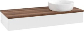 V&B Waschtischunterschrank Antao mit Beleuchtung, Farbe Weiß, B/T/H: 120 x 50 x 19 cm - Bild 1