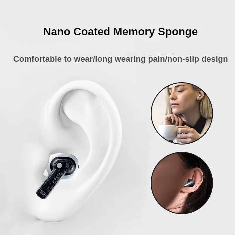 Memory-Schaum Ohrstöpsel für Nothing Ear (2) In-Ear Kopfhörer in Schwarz und Weiß - Bild 2