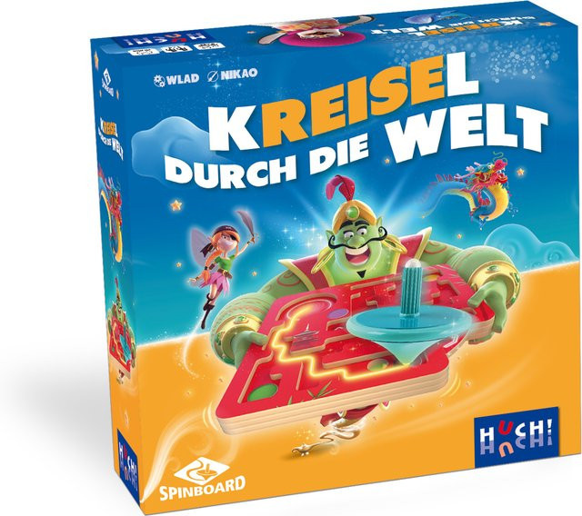 HUCH! Kreisel durch die Welt Kinderspiel - Bild 1