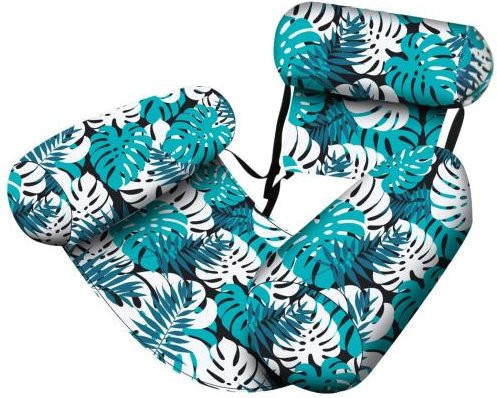 Hongbayi Aufblasbarer Pool-Schwimmsessel mit Pflanzenmuster in Grün und Multicolour - Bild 1