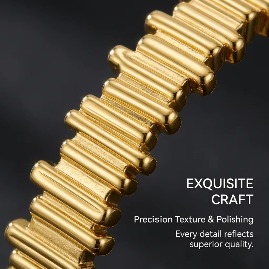 JP One Armreif Edelstahl, Gold, Damen - Bild 2