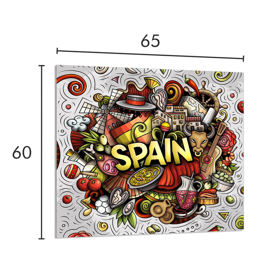 Super Merchant Küchen-Glaspanel in Bunt, Breite: 65 cm, Höhe: 60 cm - Bild 6