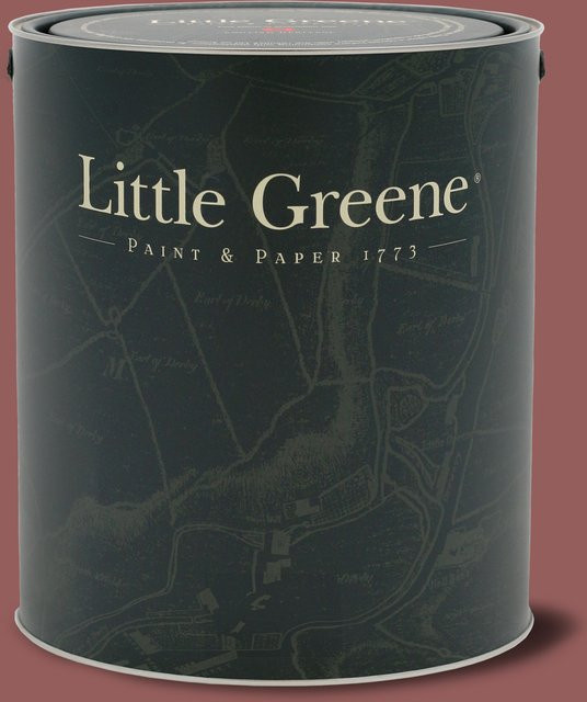Little Greene Distemper Wandfarbe Ashes of Roses 6 in Rot, Braun und Pink, 5 l - Bild 1