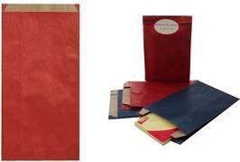 agipa Geschenktüte aus Kraftpapier in Rot, B: 18,0 cm, H: 35,0 cm - Bild 1