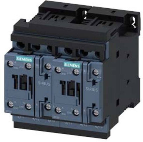 Siemens Wendeschützkombination 3RA2325-8XB30-1BB4 in Grau, 3 Schließer, 690 V/AC, 17A - Bild 1