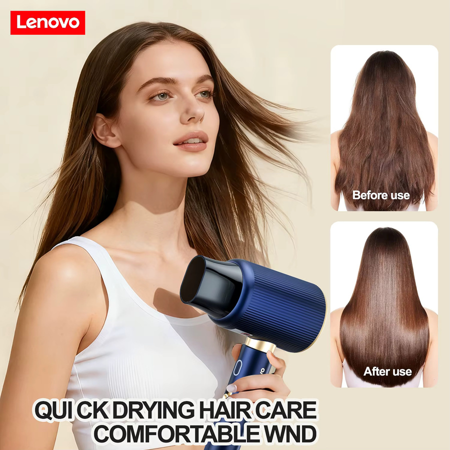 Lenovo C4 Hochgeschwindigkeits-Haartrockner, Unisex, Weiß-Blau - Bild 3