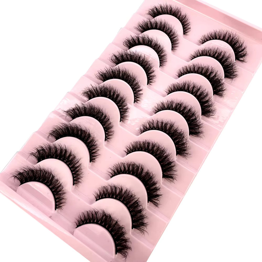 Falsche Wimpern 3D Faux Nerz, Black, Natürlich, Unisex, 10 Paare - Bild 2