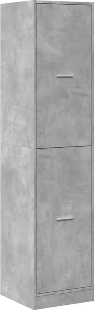 vidaXL Apothekerschrank aus Holzwerkstoff in Betongrau, B: 40 cm, T: 41 cm, H: 174,5 cm - Bild 1