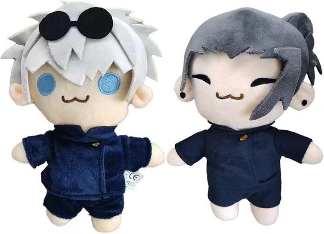 Yiran toy Jujutsu Kaisen Gojo und Geto Kissenpuppe, Plüschtier, ab 14 Jahren - Bild 1