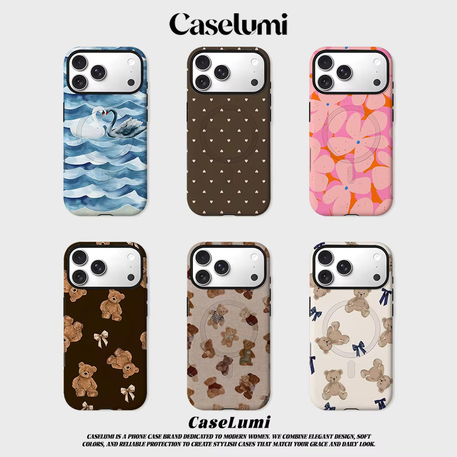 CaseLumi Matte Bumper Schwanenwellen-Abdeckung für MagSafe kompatible iPhone Hüllen (iPhone 17 16 15 14 Plus 13 Pro Max) - Bild 6