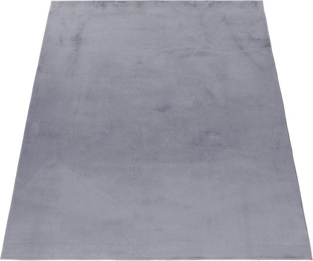 Ayyildiz Kurzflorteppich Pouffy in Grau mit Felloptik, B: 240 cm, L: 340 cm - Bild 1