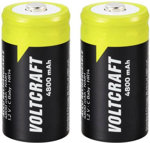 Voltcraft Endurance Baby C Akku NiMH 4800 mAh 1.2V 2er-Pack Multicolor - Bild 1