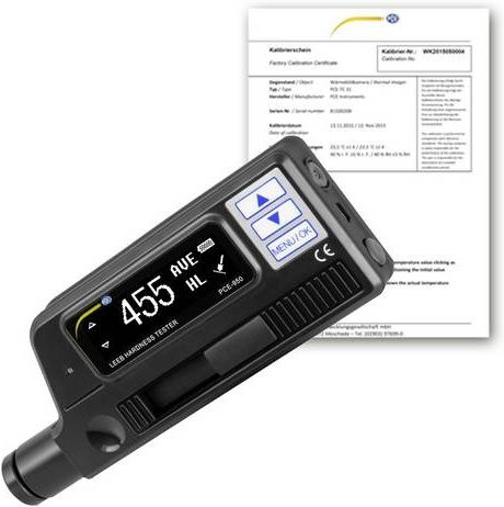 PCE Instruments PCE-950-ICA Härteprüfgerät in Schwarz, kalibriert nach ISO, für Leeb, Brinell, Rockwell, Vickers und Shore, 170 - 960 HLD - Bild 1