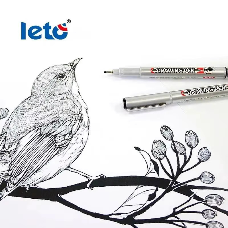 Permanent Marker Set mit Doppelspitze in Schwarz für Graffiti und Kunstzeichnungen - Bild 3
