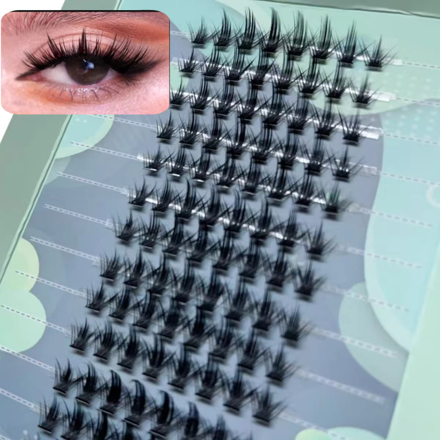 MAIOJIE Cluster-Wimpern-Set, Manga-Wimpern, natürlich, Unisex - Bild 5