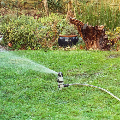 Mr. GARDENER Rotations-Getrieberegner mit Erdspieß in Weiss - Bild 2
