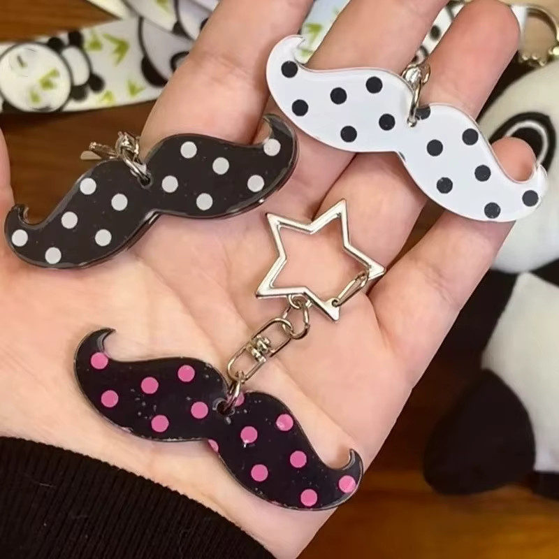 Anhänger Punk Polka Dot Bart, Unisex - Bild 2