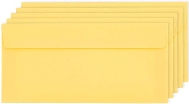 Rico Design Paper Poetry Luxury Umschläge DIN Lang Gelb - Bild 1