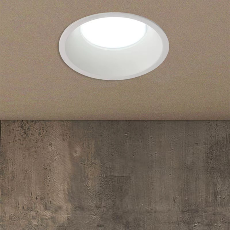 Khelse LED Einbau Deckenleuchte dimmbar, runde COB Downlight Spotbeleuchtung in Weiß für Wohnzimmer und Schlafzimmer - Bild 4